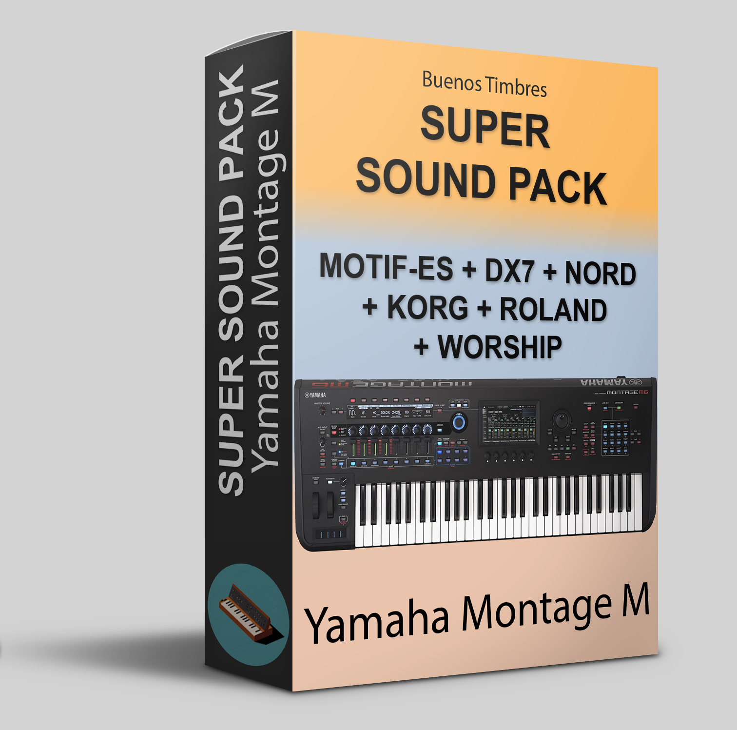 MOTIF-ES, DX-7, Nord, Roland, Korg y paquete de supersónicos de adoración para Yamaha Montage M