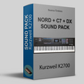 Paquete de sonido Nord + C7 + DX para Kurzweil K2700