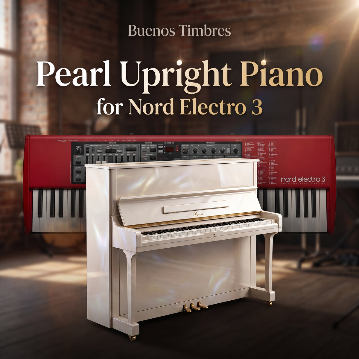Individual tone Pearl Upright Piano for Nord Electro 3