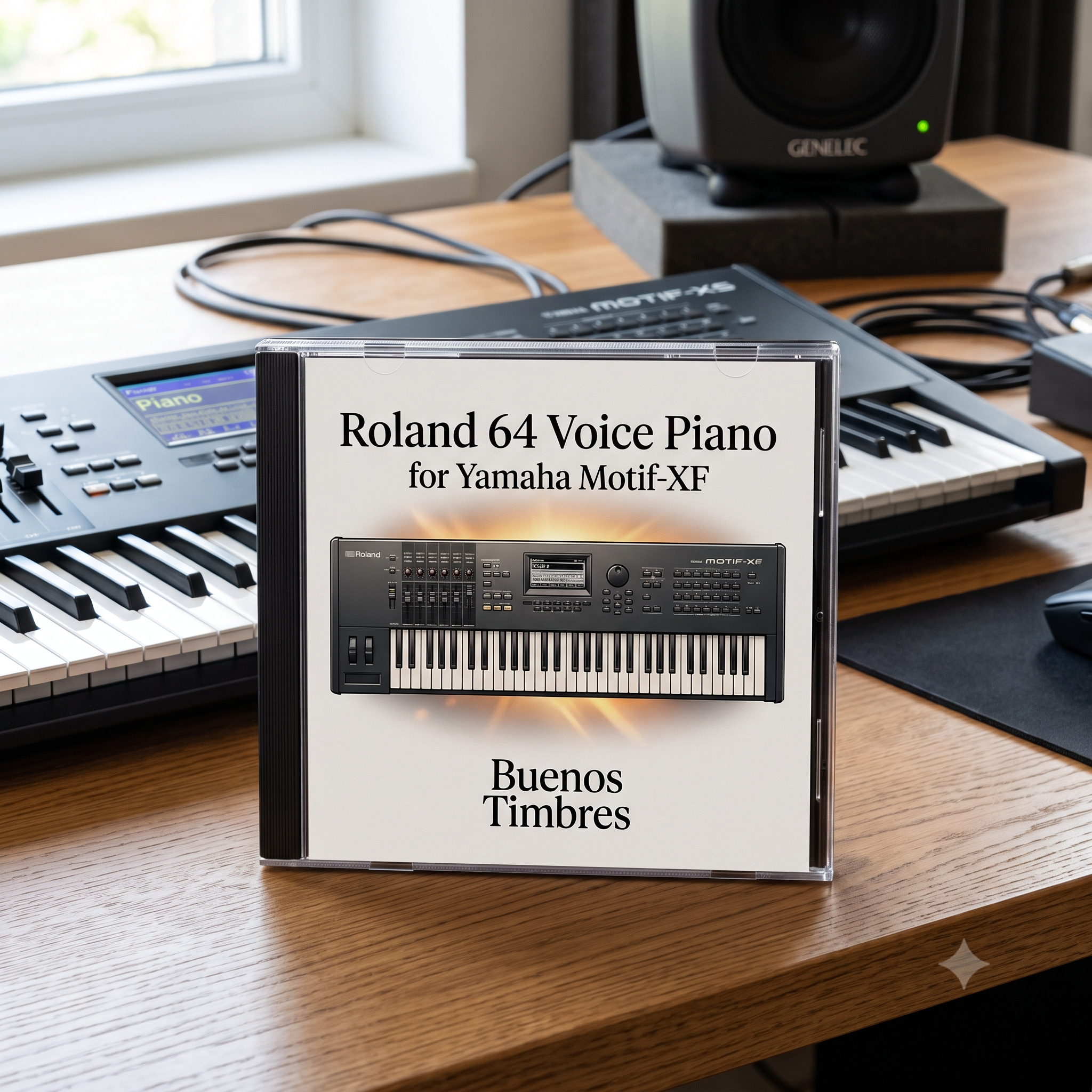 Individual tone Roland 64 Voice Piano for Yamaha Motif-XF