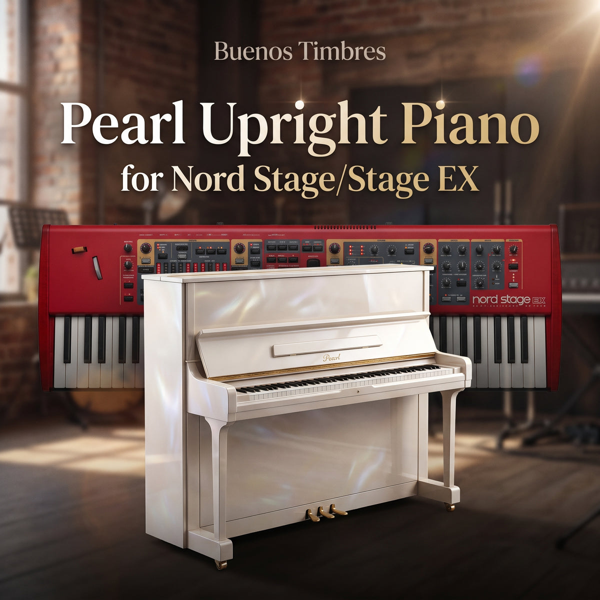 Individual tone Pearl Upright Piano for Nord Stage/Stage EX