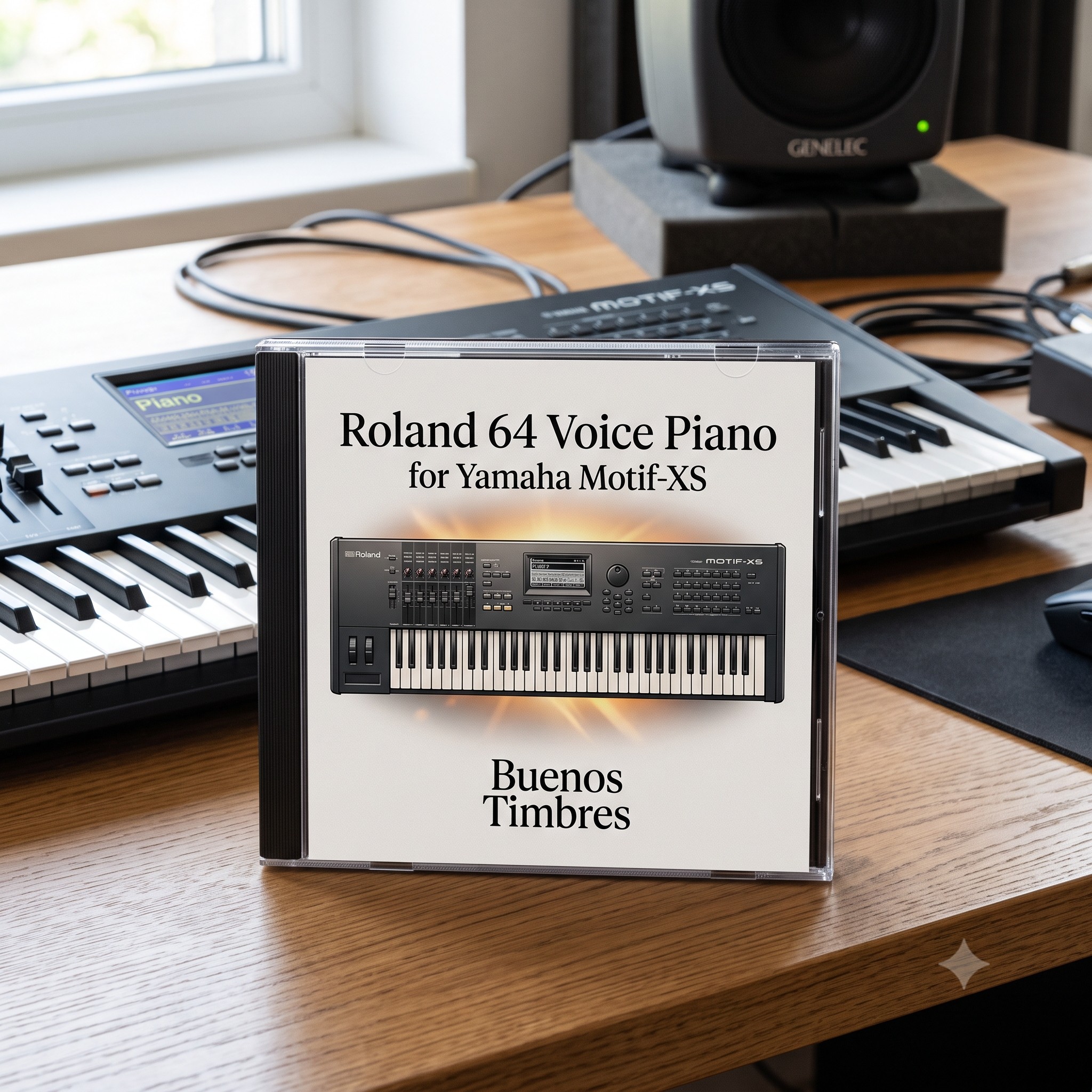 Individual tone Roland 64 Voice Piano for Yamaha Motif-XS