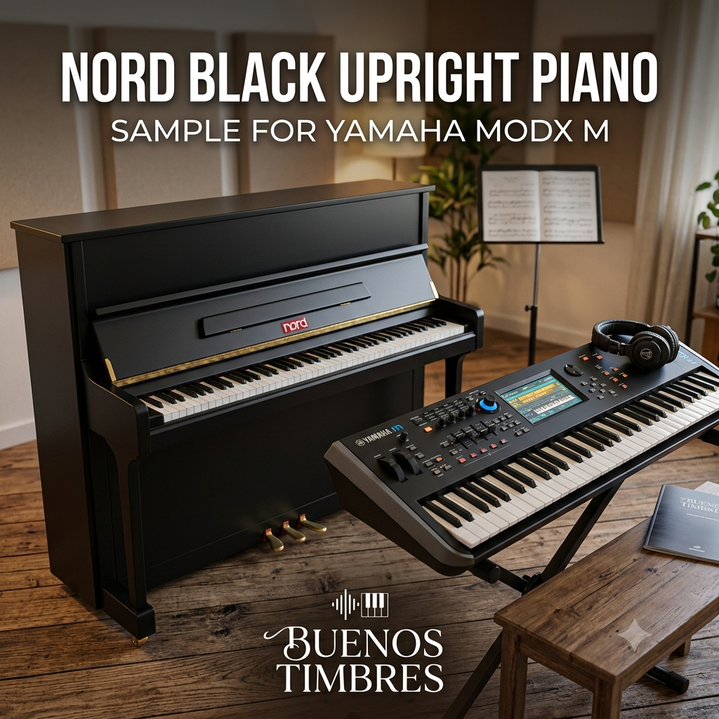 Individual tone Nord Black Upright Piano for Yamaha MODX M